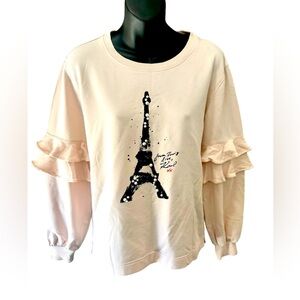 Karl Lagerfeld Eifel Tower Crewneck Sweatshirt XS